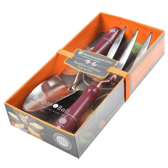 Burgon & Ball Passiflora Trowel and Fork